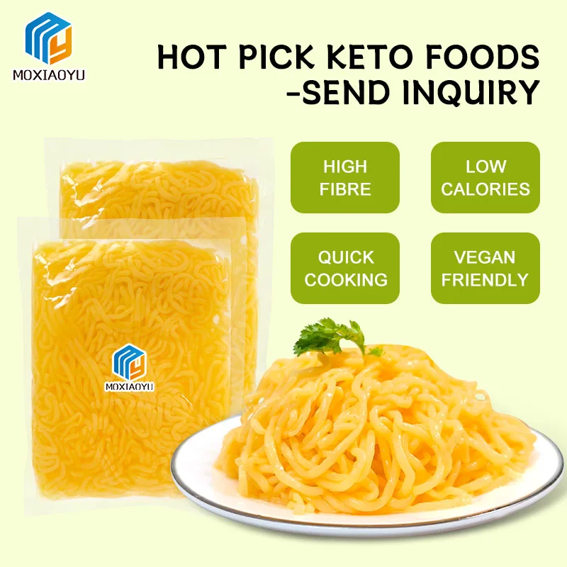 Moxiaoyu OEM Low Carb Low Sugar Healthy Food Customized Shirataki Noodles Meal Replacement Konjac Noodles