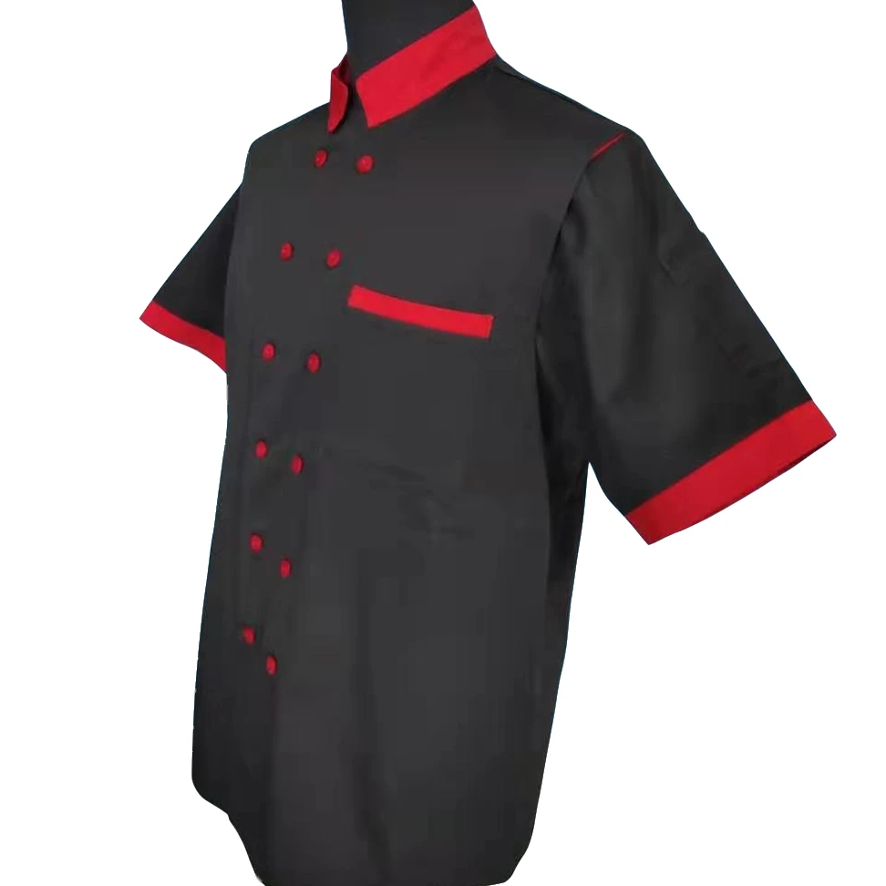 
Chef Jackets Waiter Coat Short Sleeves Back and Underarm Mesh  (62347037372)