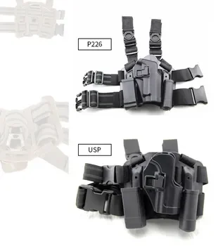 Nylon holster SAF style quick pull three magazine bag Tactical leg holster M4/AUG