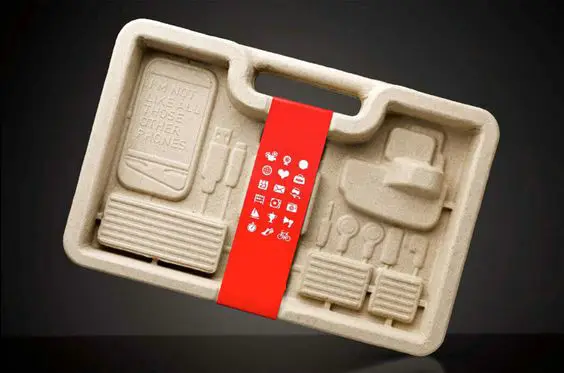 Disposable recyclable sustainable eco mold pulp box packaging shipping box