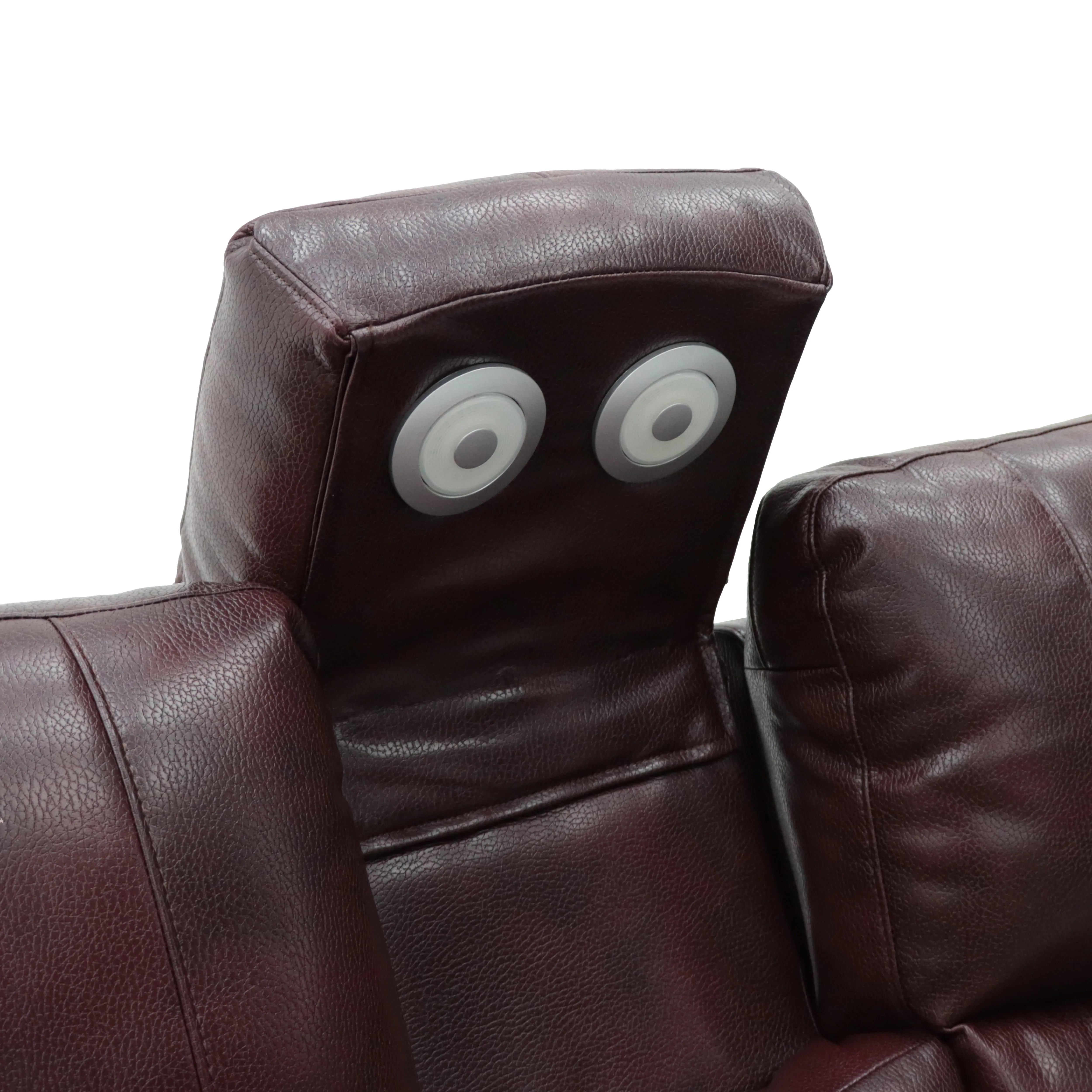 Geeksofa Wholesale Prices Reclining Sofa Set 3+2 Manual Sofa Seating With Blue Tooth Speaker And Touch Lights Console Cup Holder