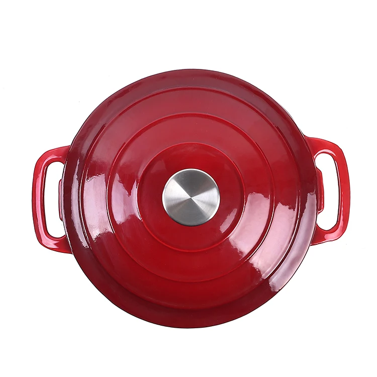 Кухонная посуда голландская Печь круглая чугунная эмалированная запеканка