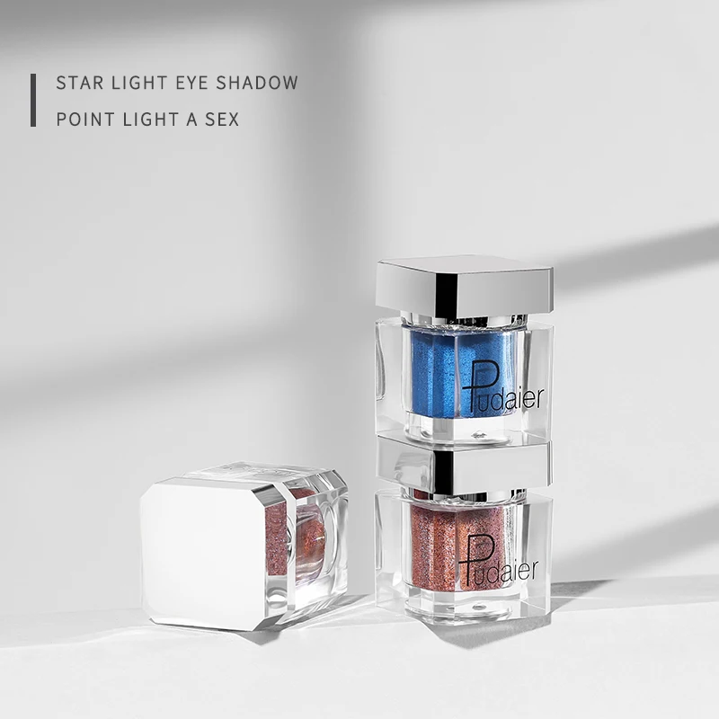 wholesale neon eyeshadow pigment palette custom eye shadow palette transparente monochrome loose eyeshadow glitter
