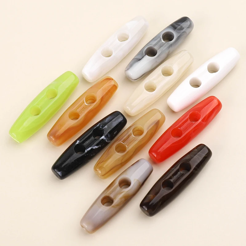 Factory direct woolen coat jacket down Clothes placket children DIY decoration Acrylic olive button Oval horn buttons