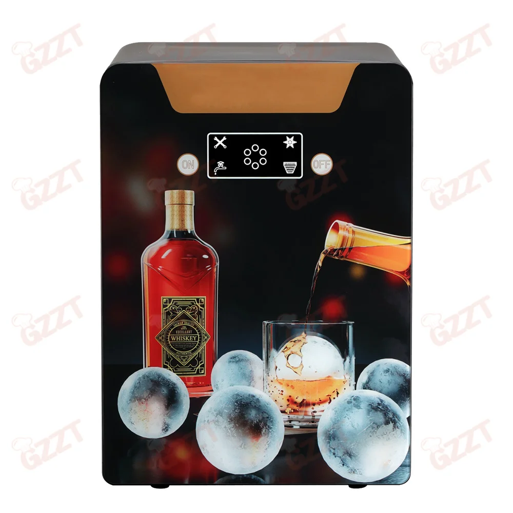 8-10kgs/24h Portable Home Sphere Ice Ball Maker 220V 110V Heavy Duty Automatic Commercial Round Ice Machine Ball Ice Cube Maker