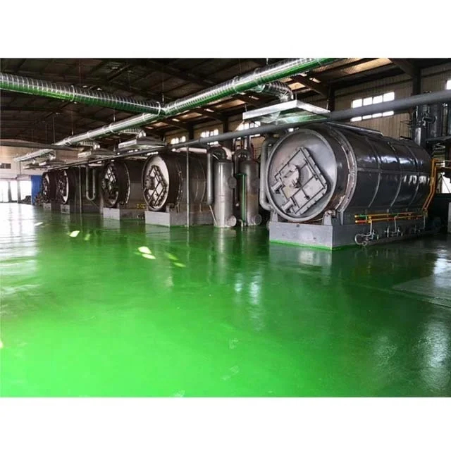 Новая технология, 1 т партия, переработка отработанных шин из пластика в топливное масло, небольшая пиролизная установка