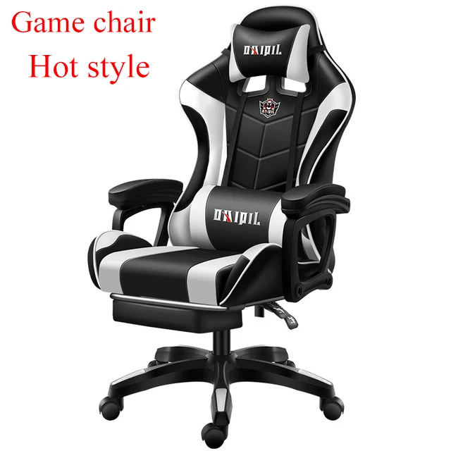 
2020 New Racing style Office Engineering Nylon base Computer Chair customized gaming chair parts with speaker with PU Leather 