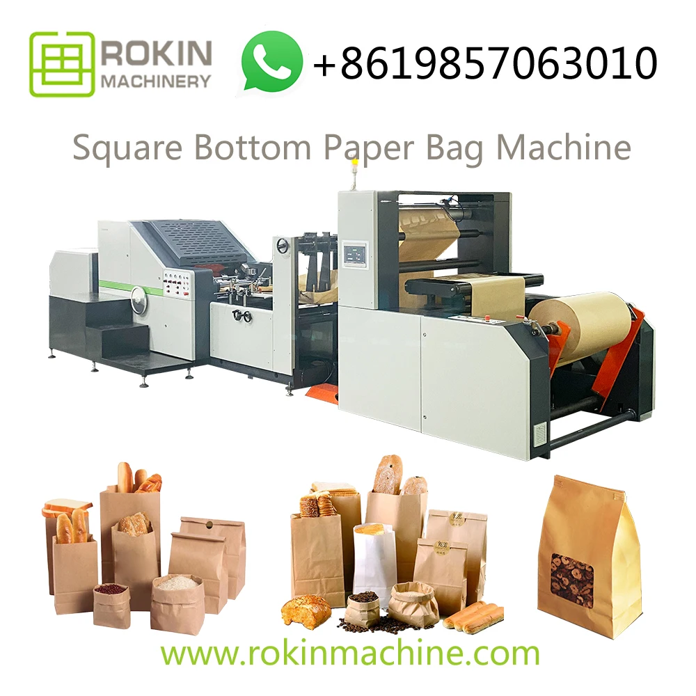  ROKIN BRAND shopping paper bag machine auto production automatic v