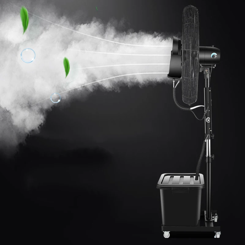 650mm 750mm Summer Outdoor Electrical Pedestal Standing Water Spray Fan Wall Mounted Industrial Mist Fan For Air Cooling