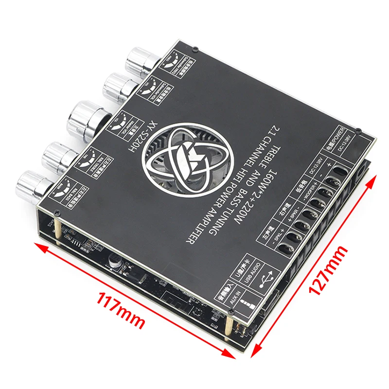 XY-S220H BT 5.1 Subwoofer Amplifier Board TDA7498E 2.1 Channel 160WX2+220W Power Audio Stereo Amplifier Board Bass AMP