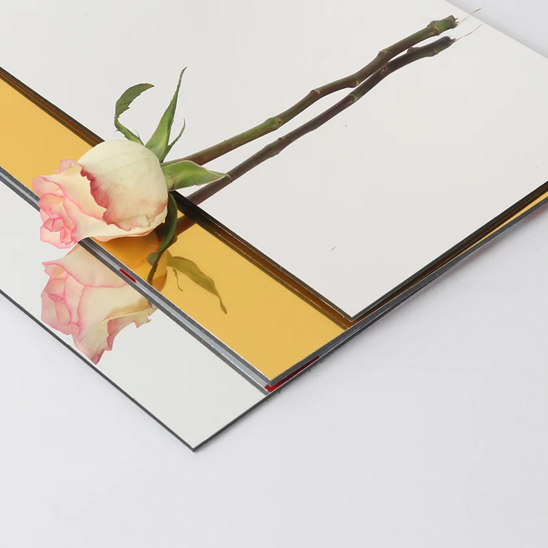 Modern Outdoor Aluminum Composite Panel ACP Sheet Mirror Aluminium PE PVDF Printing Facade Wall Apartment Decoration
