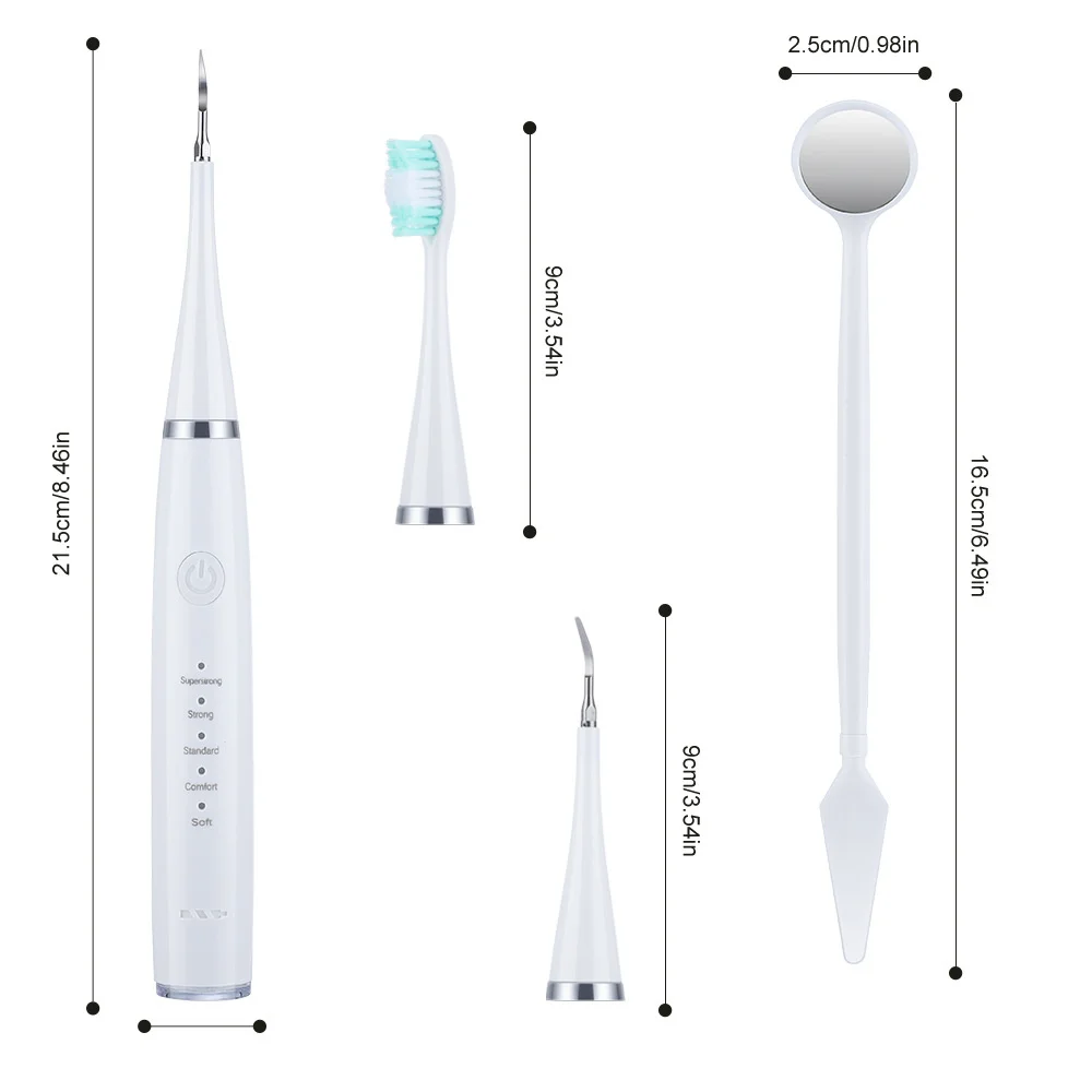 Electric Sonic Tooth Stains Remover Whitening Dental Calculus Scaler Plaque Coffee Tartar Removal Toothbrush Teeth Cleaner