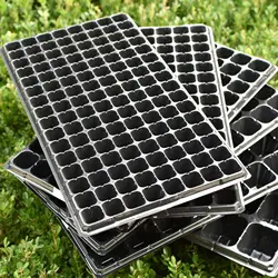 On Sale Seed Tray Re Usable Trays With Lid 200 Cells Plug For Plant Propagation Nursery Seedling