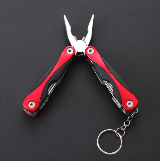 Лидер продаж на Amazon, Многофункциональный Миниатюрный брелок для ключей, карманные плоскогубцы, Рыболовный инструмент