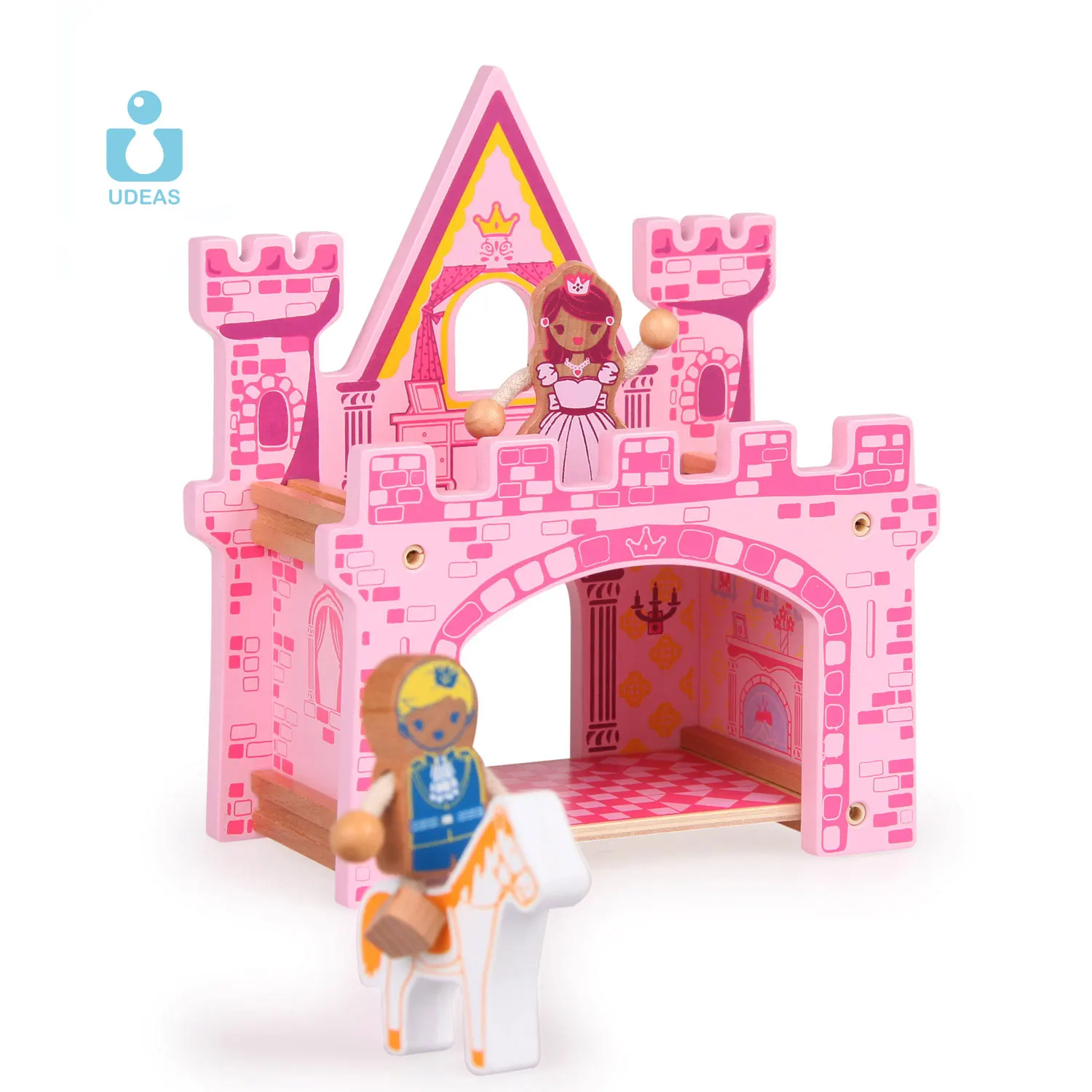 
UDEAS Popular Educational Children Assembly Wood Block Toy Baby Montessori Stem Jigsaw 3D Puzzle Toddler Wooden Toy for Kid 