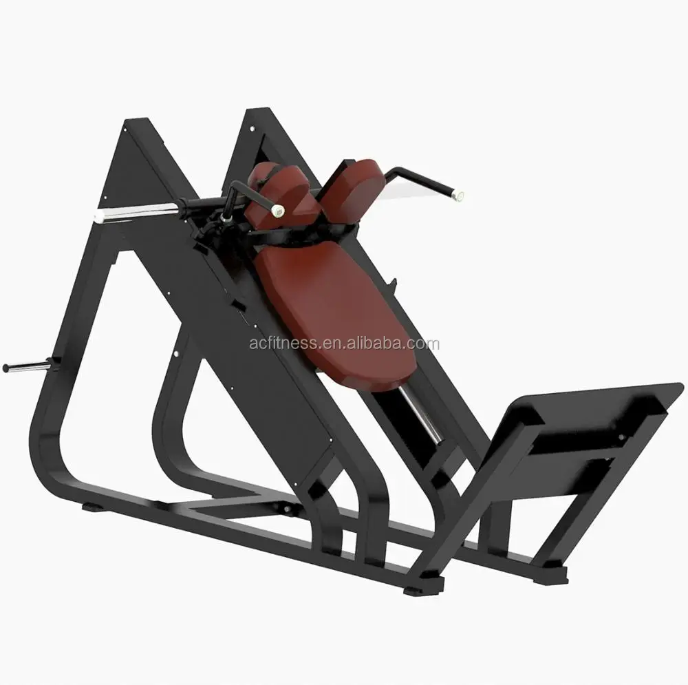 Dual Function Free Weight Land Fitness Commercial Use Gym Equipment 45 Degree Leg Press/ Hack Slide