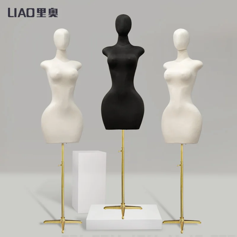 BBL Half body Curvy Female Mannequin Big Hip Big Boobs Dress Form Female Torso Pinable Foam Mannequin