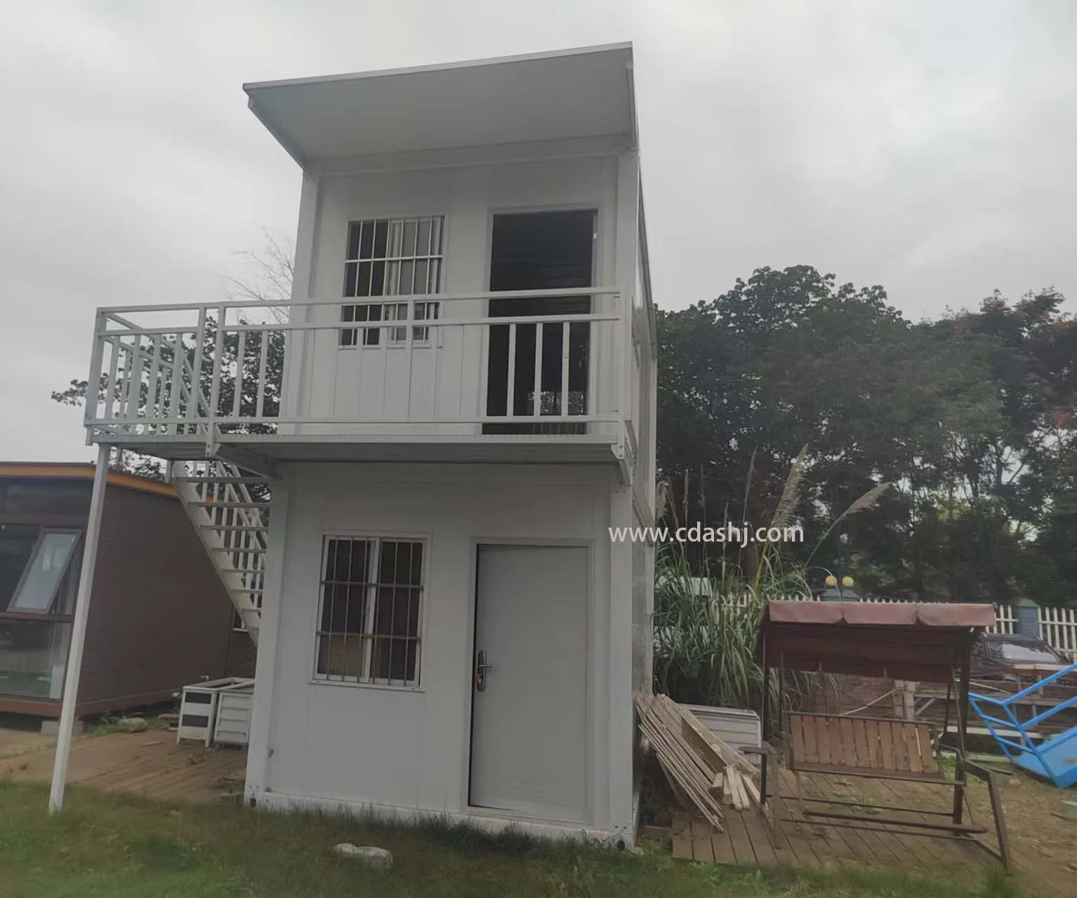 Easy Install Prefabricated Home Luxury Villa Two Story Flat Pack Modular Container Prefab Self Easy Assemble House