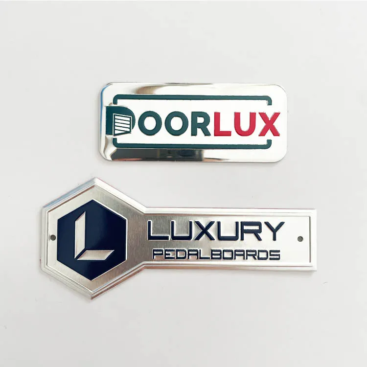 custom brand logo metal aluminum emblem metal car stickers for car/motor decoration