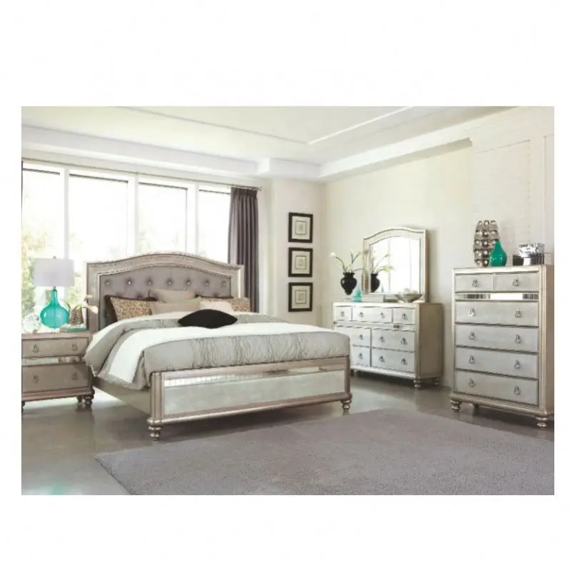 modern design American country style wood bedroom set furniture