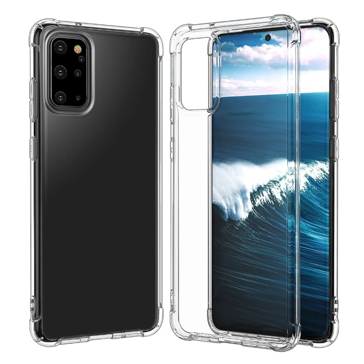 Противоударный прозрачный мягкий чехол для samsung galaxy s20 силиконовая задняя крышка сотового