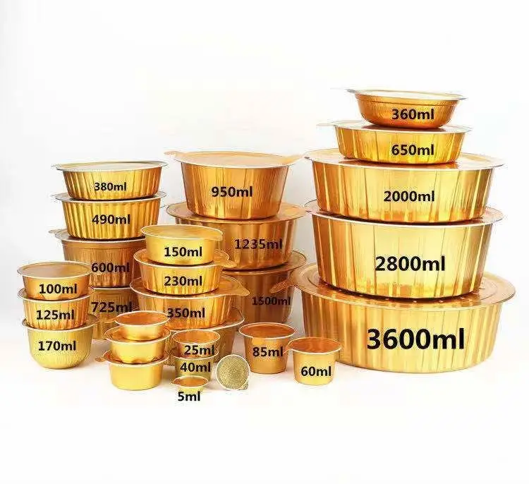 Disposable food packaging 8389 aluminium foil container production line