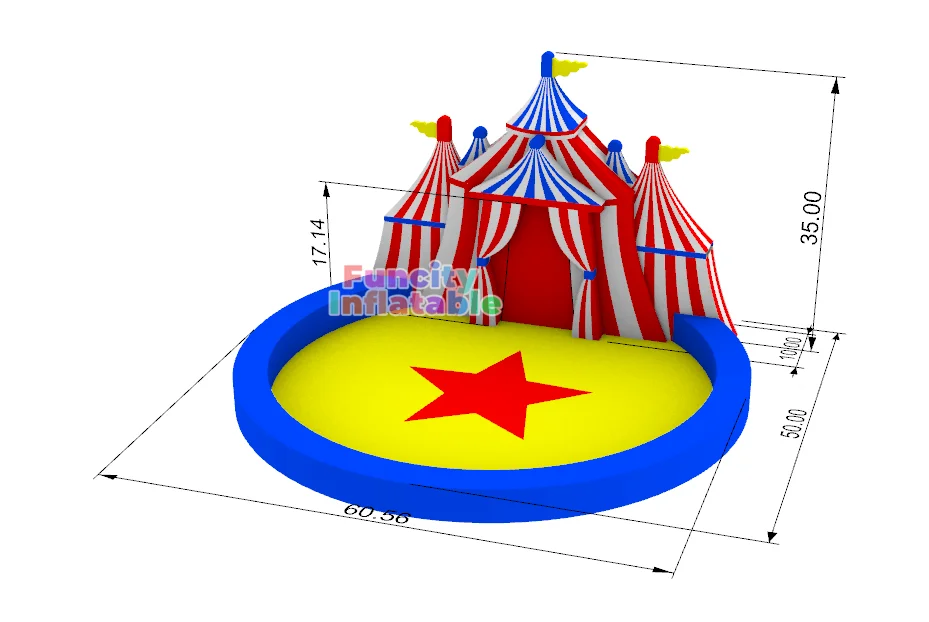 Custom design inflatable Stage inflatable Circus stage