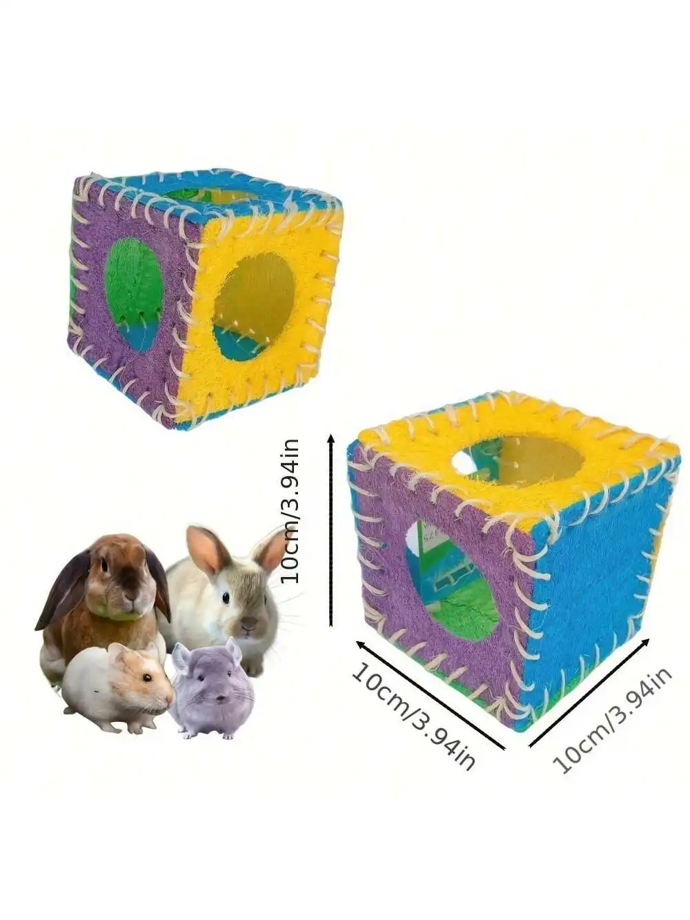 Деревянная клетка для хомяка деревянная домашних животных ежика съемная с водонепроницаемой крышей