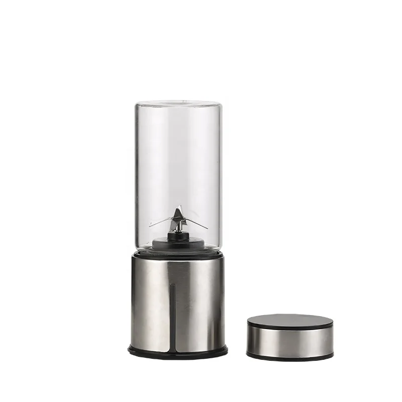 Rechargeable Electrical Usb Mini  Wireless Fruit stainless steel Battery Machine Smoothie Travel Mixer Portable juicer Blender