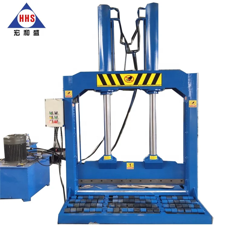 Single-knife hydraulic rubber Cutting Machine/Hydraulic guillotine for rubber processing rubber bale cutters