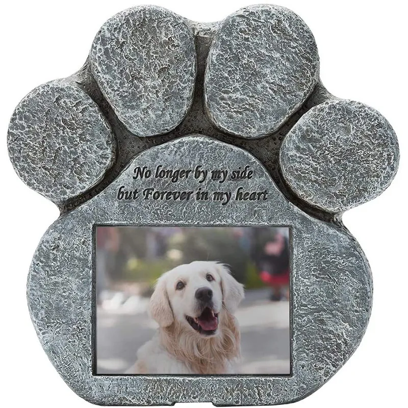 Waterproof Pet Ashes Urn Poly Resin Memorial Tombstone Dog Tombstone Gravestone