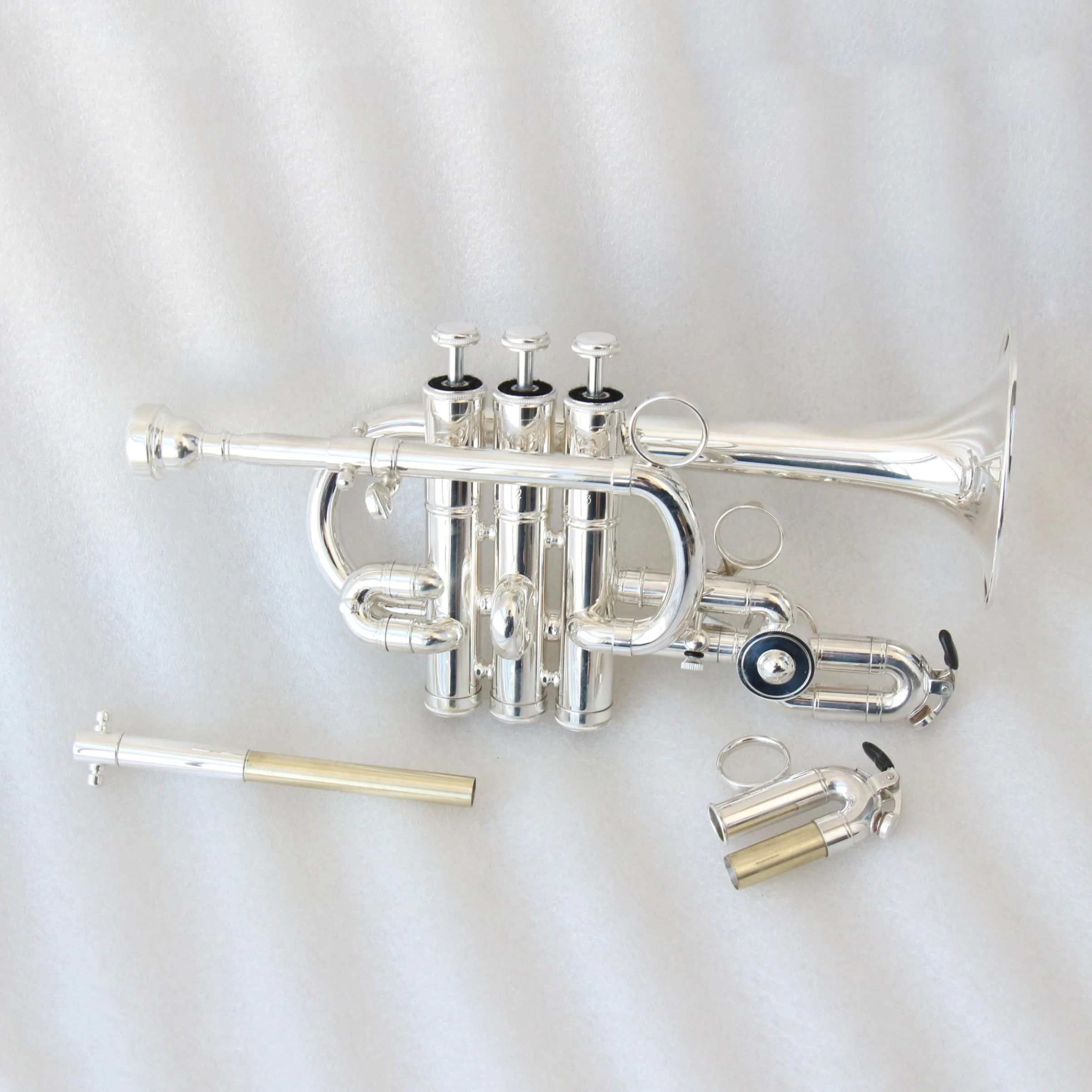 Wholesale Cheap Price BB/A Tone Brass Body Silver Plated FTR-450S Trumpet with rotary valve for sale