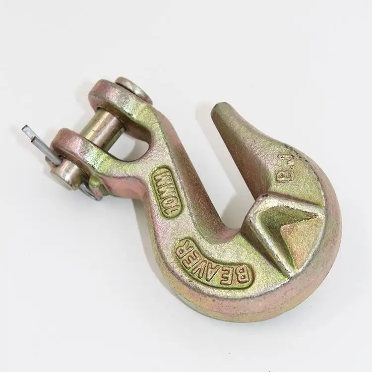 hot sell High quality clevis self locking lifting forged crane hook