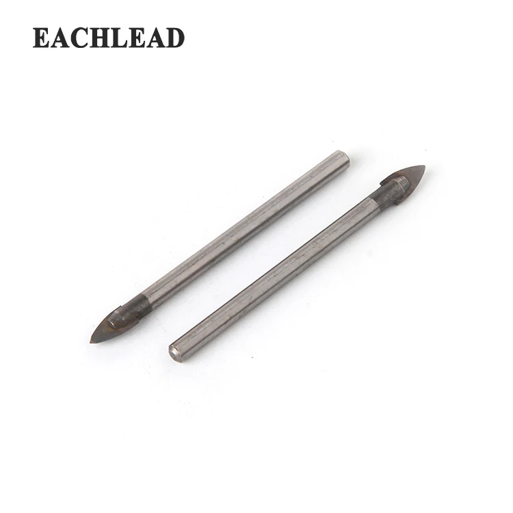 
High Quality Round Shank Triangle Head Shape Painted Spraying Glass Drill Bit For Tile 