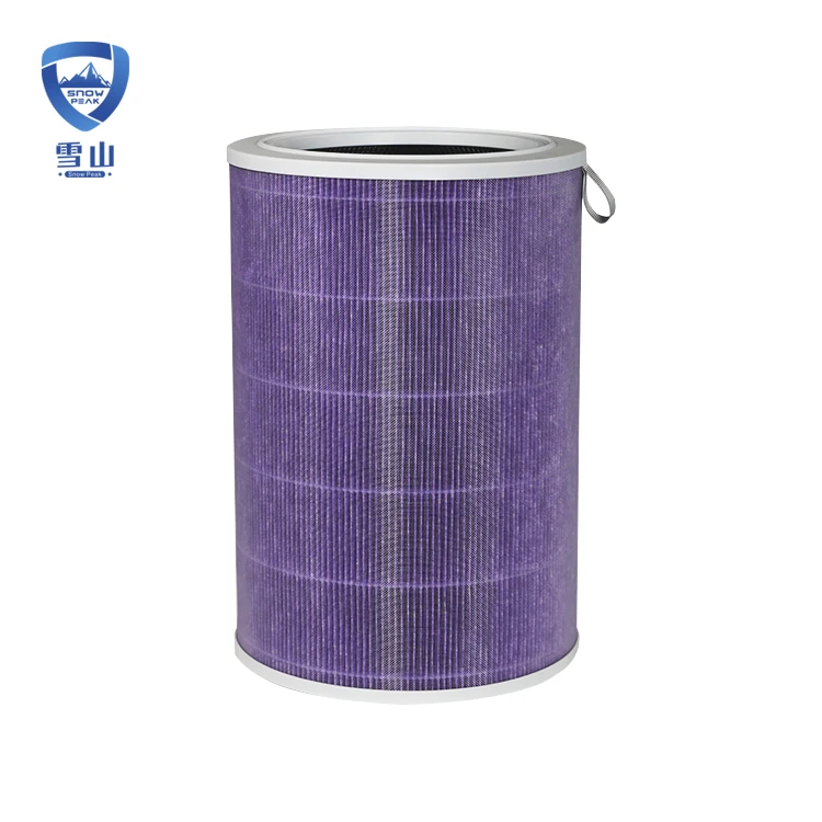 OEM customized air purifier hepa filter activated carbon cylindrical hepa filter