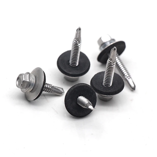 Stainless steel hex flange head  drill tail screw factory price