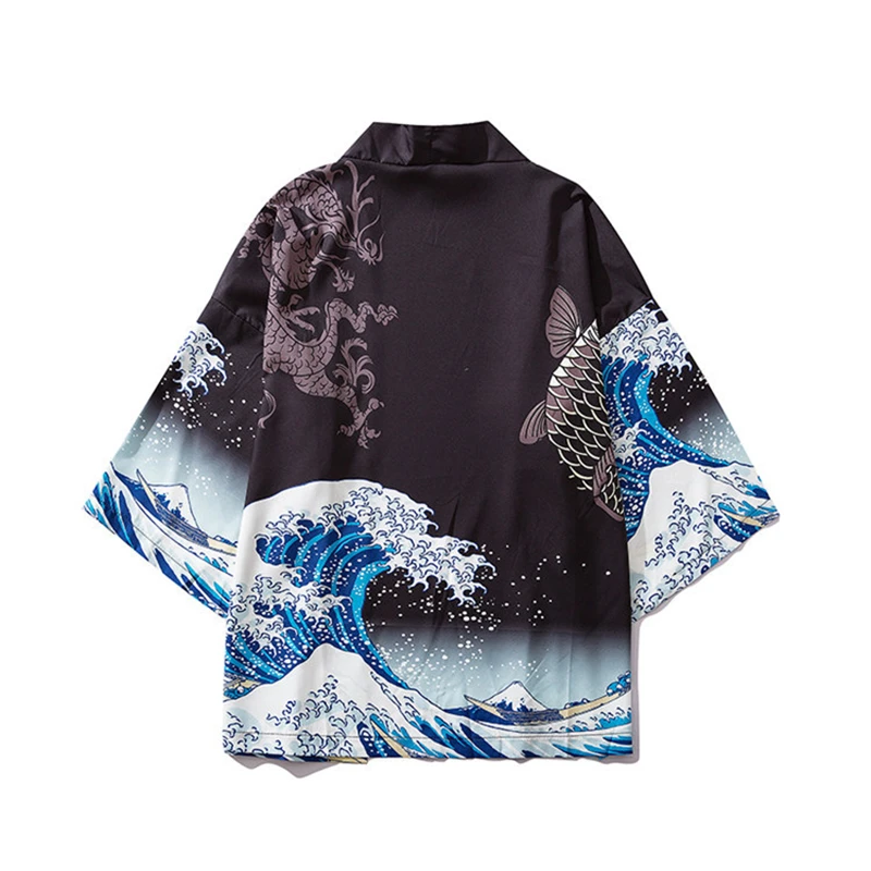 Куртка Noragi на заказ, юката, японское кимоно, легкое, повседневное, хаори, рассекающий демонов, кардиган, пальто с открытой передней частью