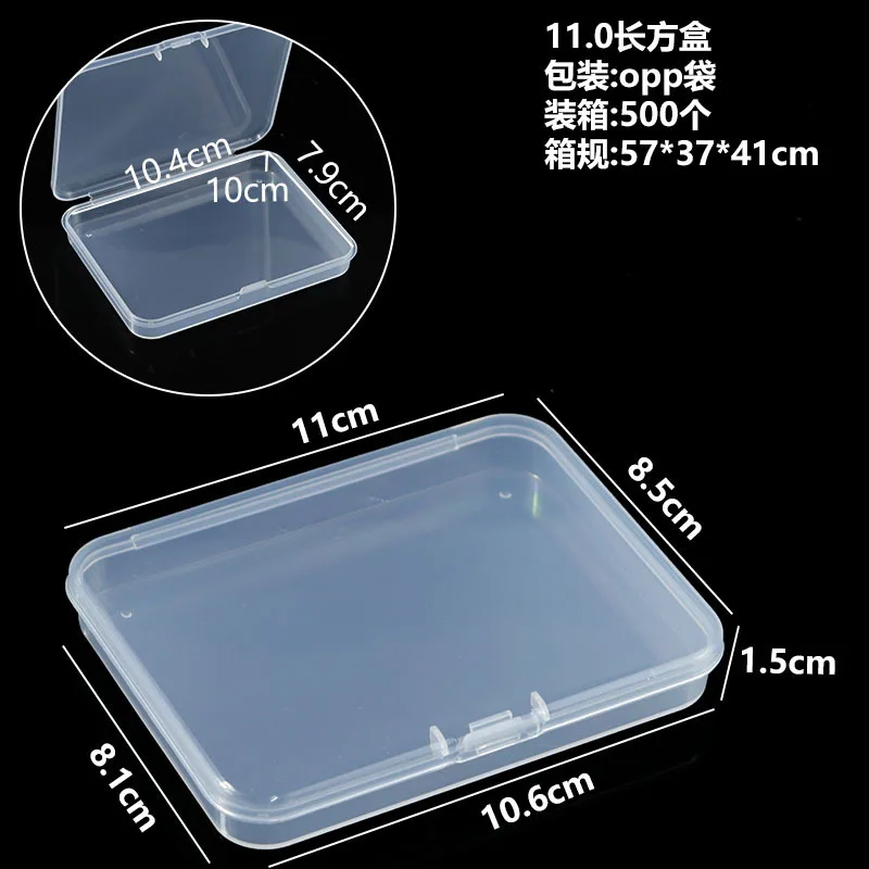 Portable Plastic Tool Box Transparent Craft Container Practical Lock Seal Electronics Accessories Organizer Case