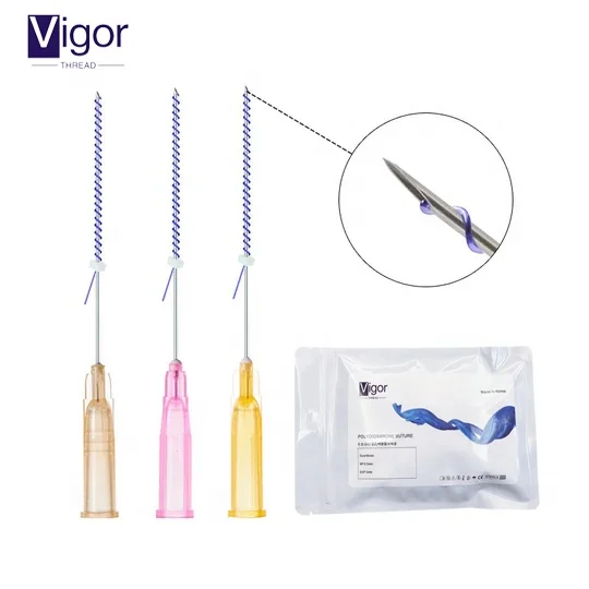 Medical pdo double screw thread 27g 38mm 29g 25mm pdo thread Minerva