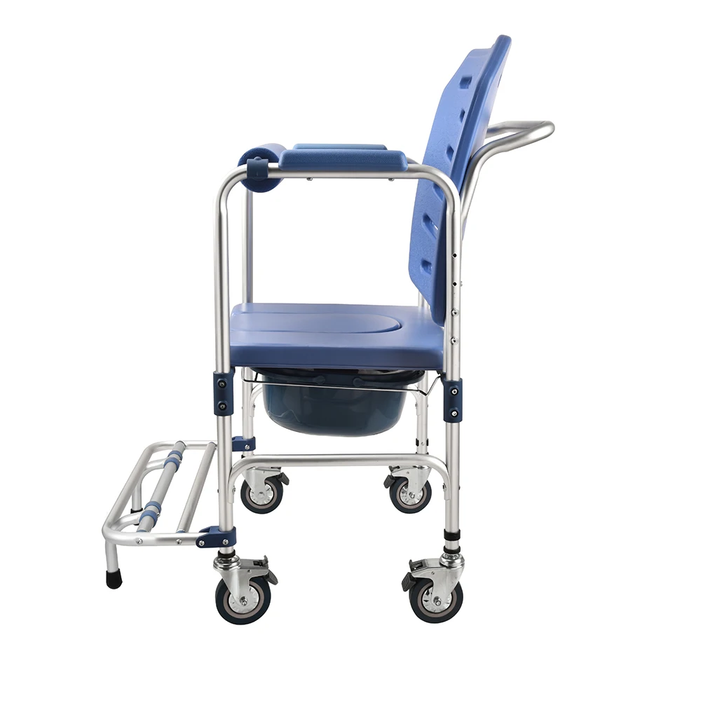 Hot sale Best new aluminium alloy Commode chair With Removable Arms