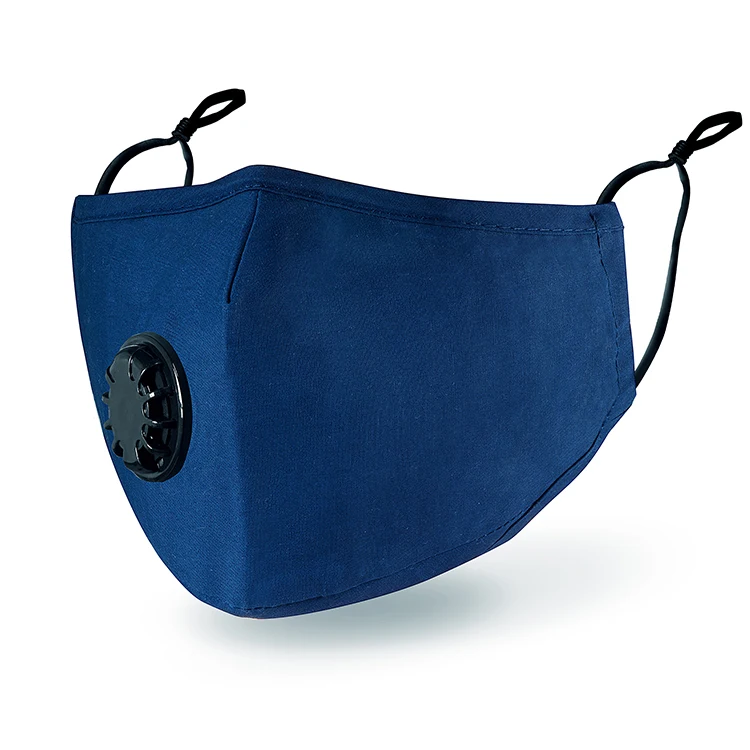 wholesale designer cotton mouth mask with breathing valve respirator custom cloth black washable reusable anti dust cotton mask