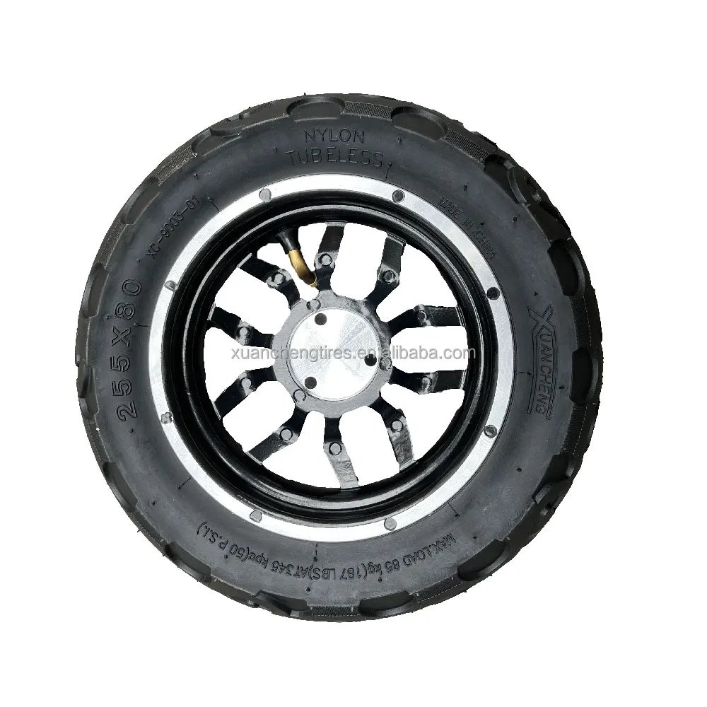 Electric Scooter Tire 255*80 Rubber New Pattern Outer Tyre Off Road 10 Inch OEM Repair Accessories Durable Factory Supply