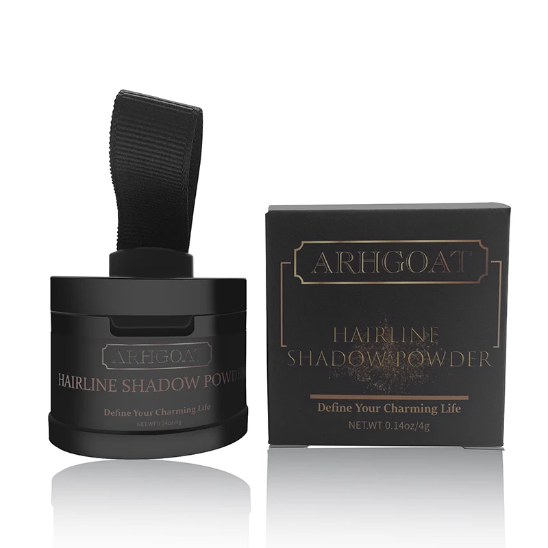 ARHGOAT Professional Private Label Hair Line Shadow Powder Trimming Powder with Mirror And Puff For Hair Root Concealer