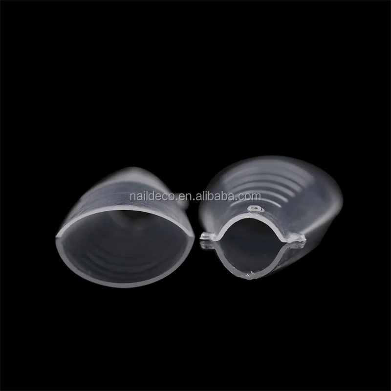 Nadeco Coffin Flat Sturdy Short Square Dual Forms Nail Tips Reusable Fingernail Extension