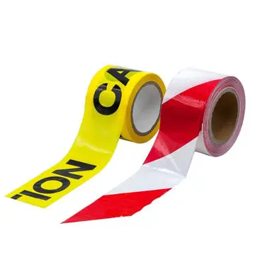 No Adhesion PE Detectable Yellow and Black Cordon Caution Tape