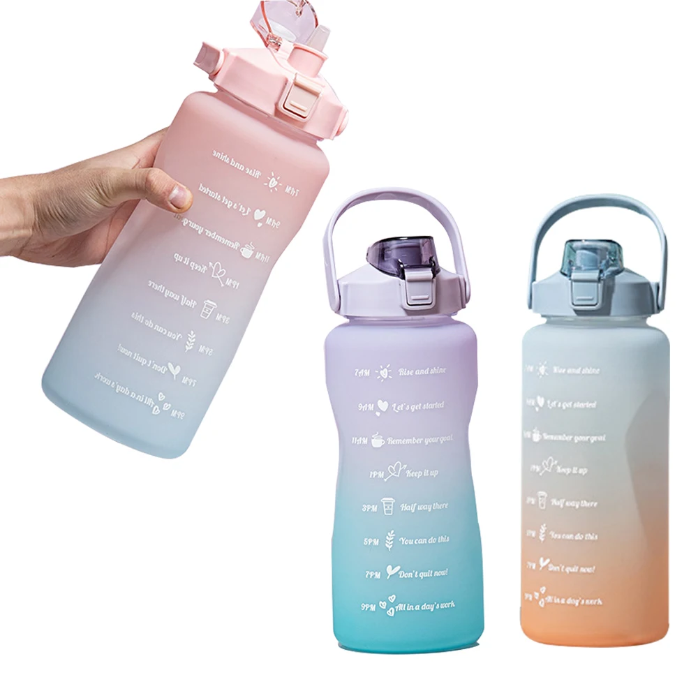 aquaflask aqua flask Botol Minum 2 Litros Botella De Agua Deportiva Custom Motivational 64oz Water Bottle With Time Marker