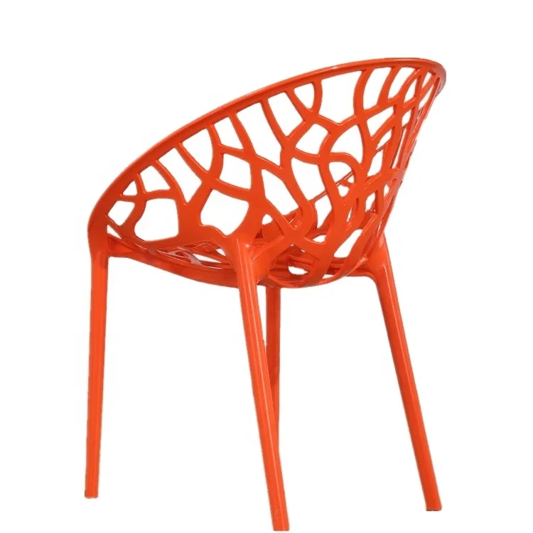 Wholesale cheap good quality hot selling stackable creative design round egg plastic branch leisure arm chair