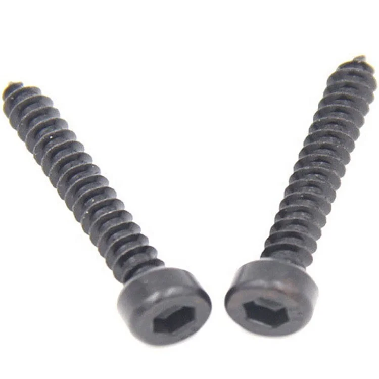 hardware fastener Black Allen Hex Socket Cap Head Self Tapping Wood Screws