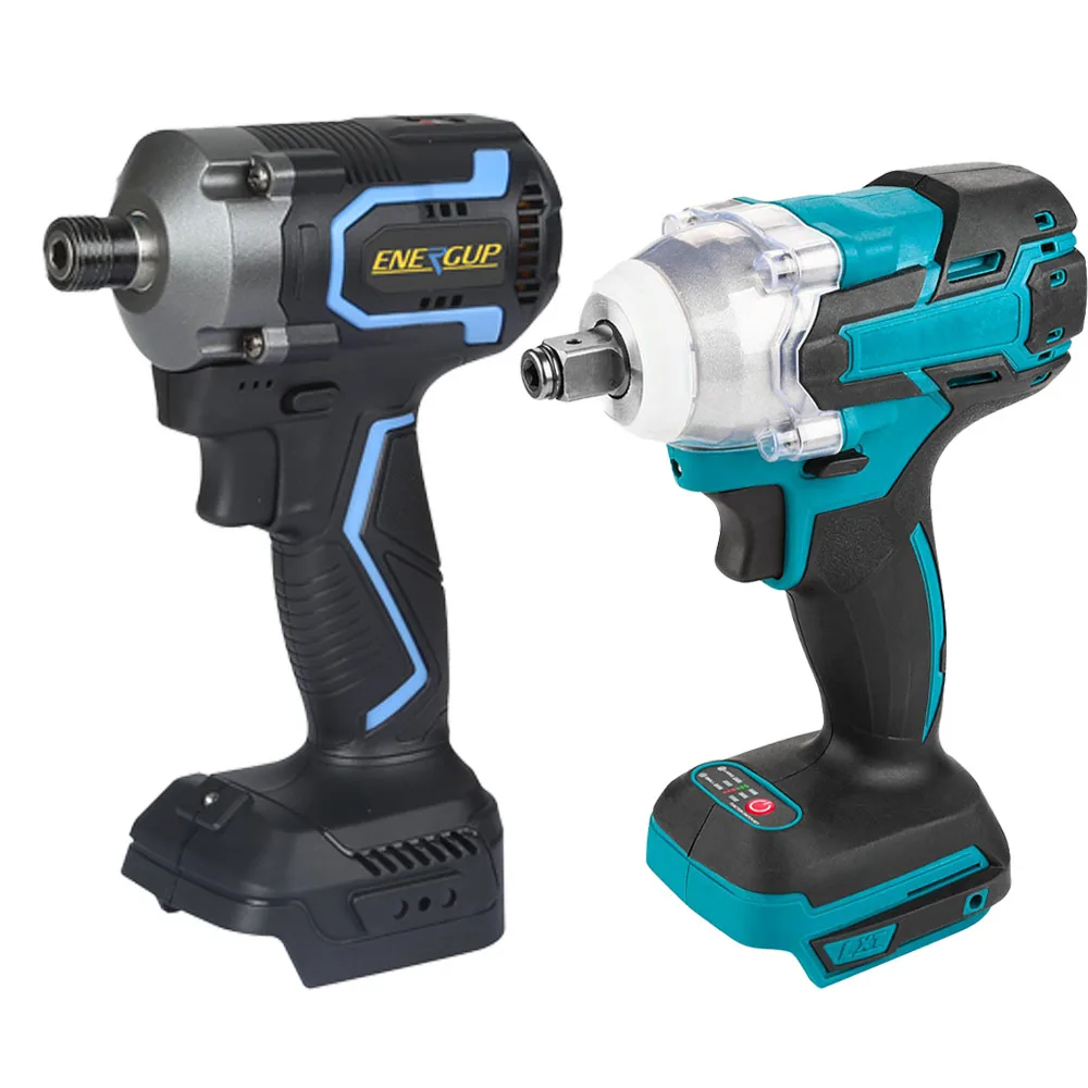 1/2 Inch 300nm Brushless Motor 18V 21V Li-ion Battery 400W Cordless Impact Wrench Makita Impact Gun CE Certified Electric Power