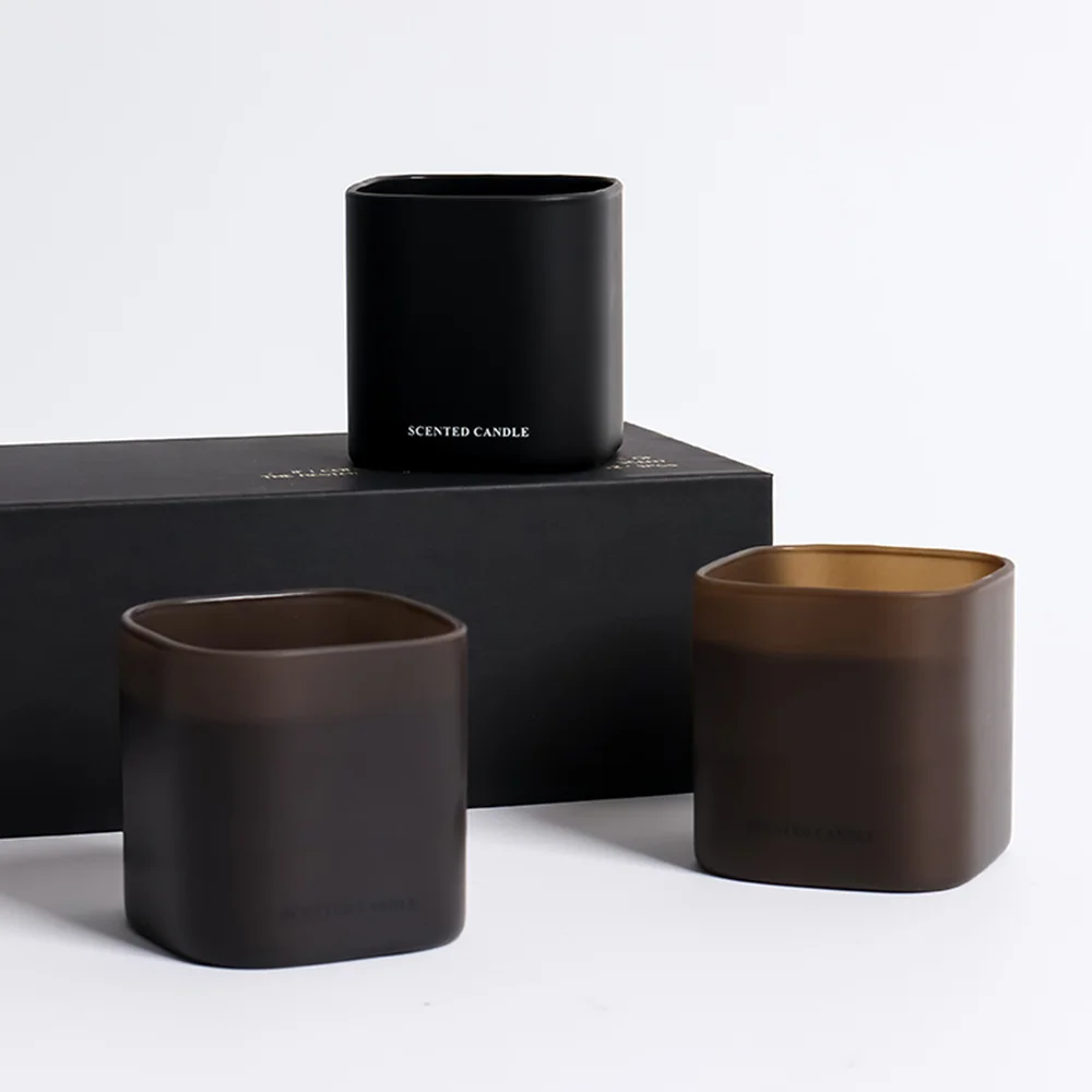 Holiday Decoration Custom Logo Mini Luxury Fragrance Soy Scented Candles Set With Cotton Wick
